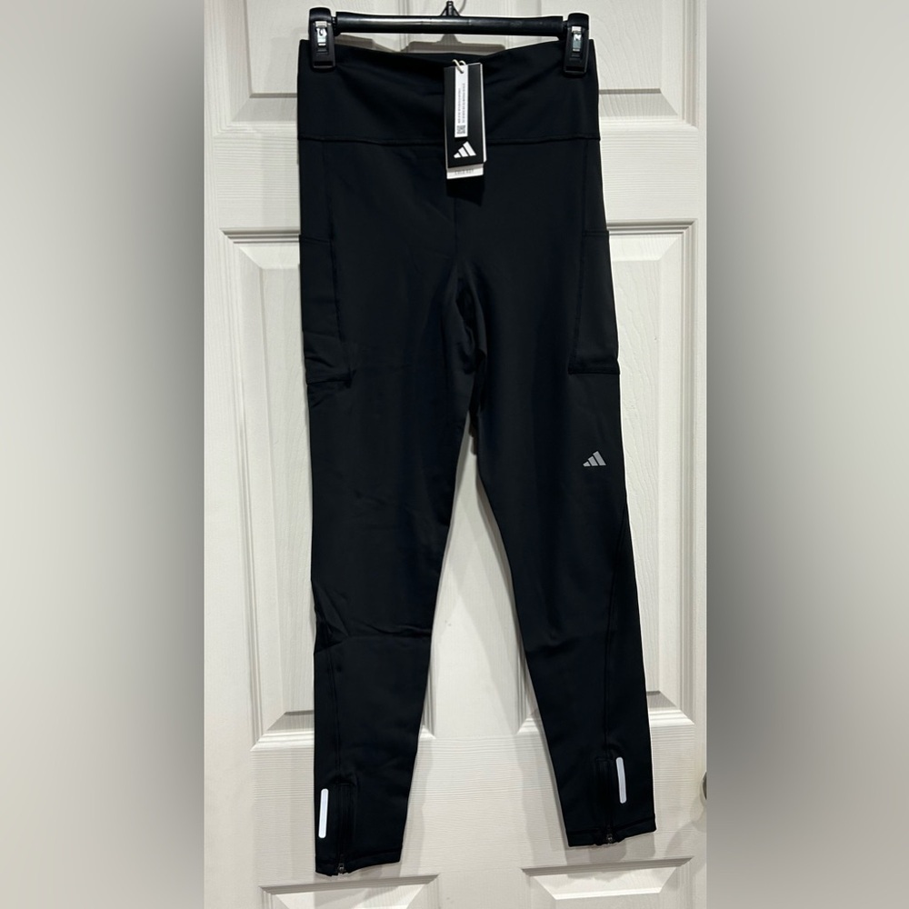 adidas Women's M Medium Ultimate Conquer the Elements Tights Black NWT